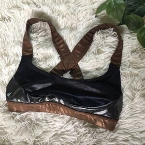 NWOT Joy Lab  Metallic Athleisure Sports Bra